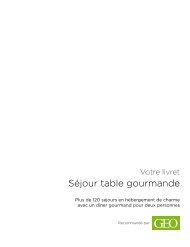 Séjour table gourmande - Carrefour.fr