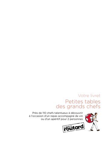 Petites tables des grands chefs - Carrefour.fr