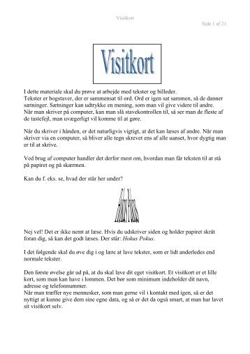 Visitkort Magazines