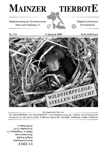 WILDTIERPFLEGE - Mainzer Tierbote