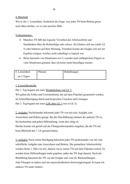 selbständiges Arbeiten an der Tischbohrmaschine. - aktionbildung