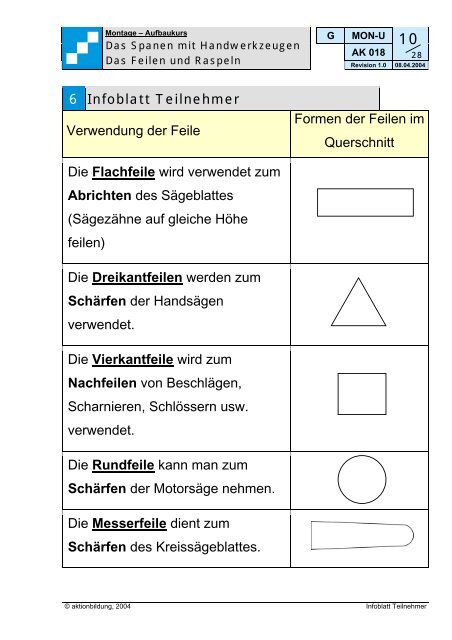 Feile - aktionbildung