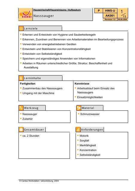 aktionbildung Unterweisungsmaterial