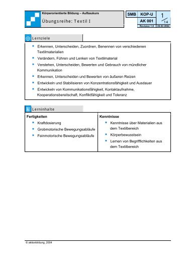 aktionbildung Unterweisungsmaterial