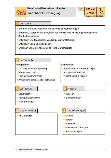 aktionbildung Unterweisungsmaterial