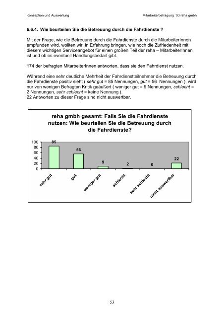 Mitarbeiterbefragung in der reha gmbh – Was ... - aktionbildung