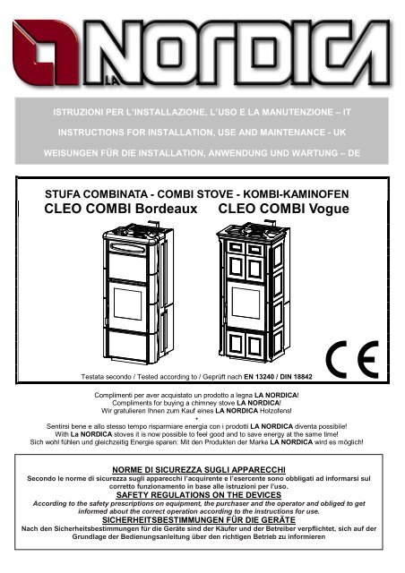 CLEO COMBI Bordeaux CLEO COMBI Vogue - La Nordica-Extraflame