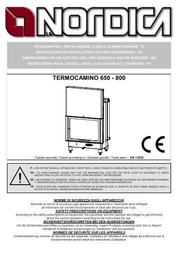 TERMOCAMINO 650 - 800 - Narvells