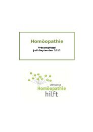 Homöopathie - Hennrich.PR