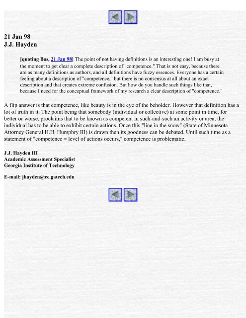 21 Jan 98 Ernie Franklin - Instructional Technology Forum ...