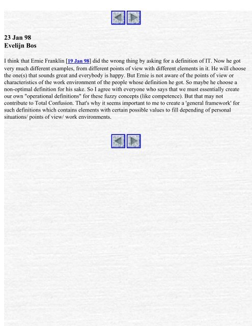 21 Jan 98 Ernie Franklin - Instructional Technology Forum ...