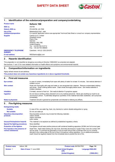 087120Iloform 168.pdf - BP - PDS & MSDS Search