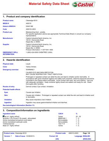 (US)191223Clearedge 6519.pdf - Castrol - PDS & MSDS Search