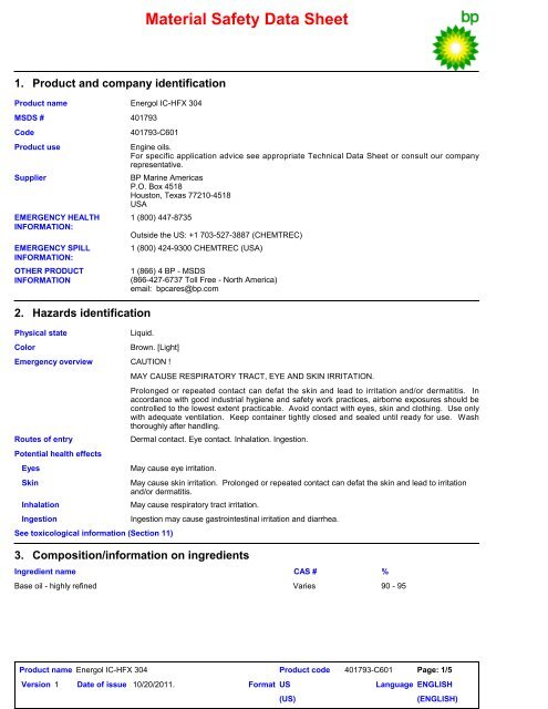 (US)062819Energol IC-HFX 304.pdf - BP - PDS & MSDS Search