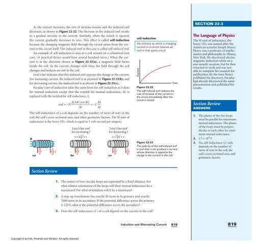 Induction and Alternating Current with teacher's notes