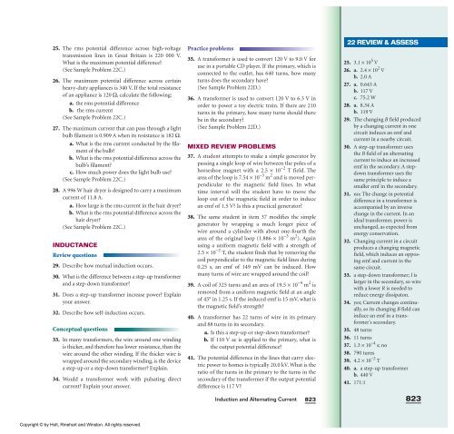 Induction and Alternating Current with teacher's notes