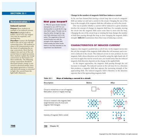 Induction and Alternating Current with teacher's notes