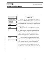 Ca u s e - a n d - Ef fect Essay