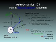 Astrodynamics 103 - DerAstrodynamics.com