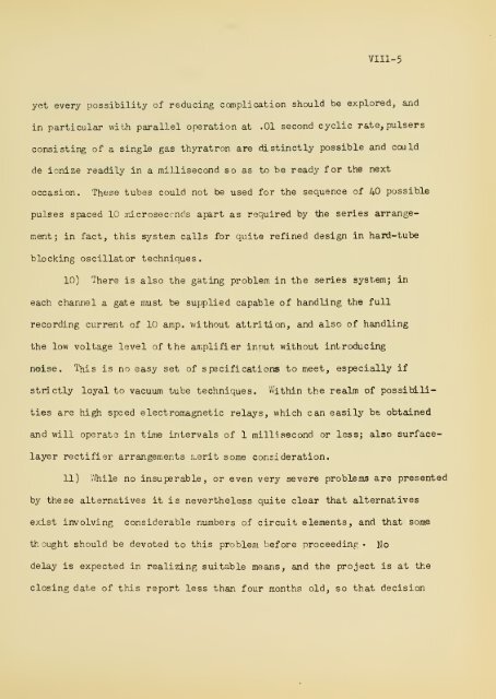 First progress report on a multi-channel magnetic drum inner ...