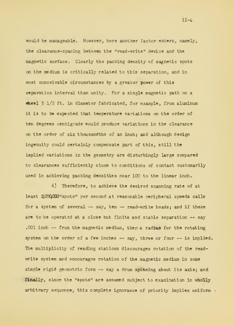 First progress report on a multi-channel magnetic drum inner ...