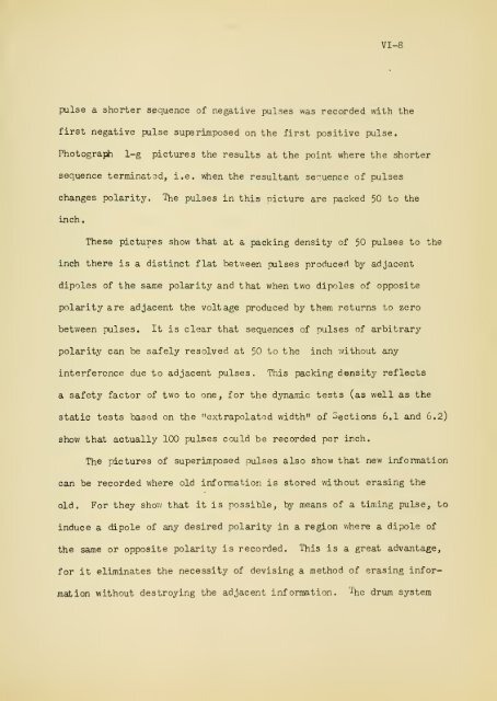 First progress report on a multi-channel magnetic drum inner ...