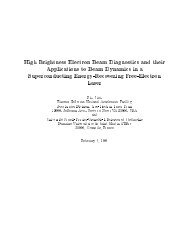 High Brightness Electron Beam Diagnostics and their ... - CASA