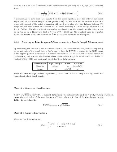 High Brightness Electron Beam Diagnostics and their ... - CASA