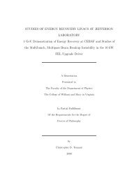 STUDIES OF ENERGY RECOVERY LINACS AT ... - CASA