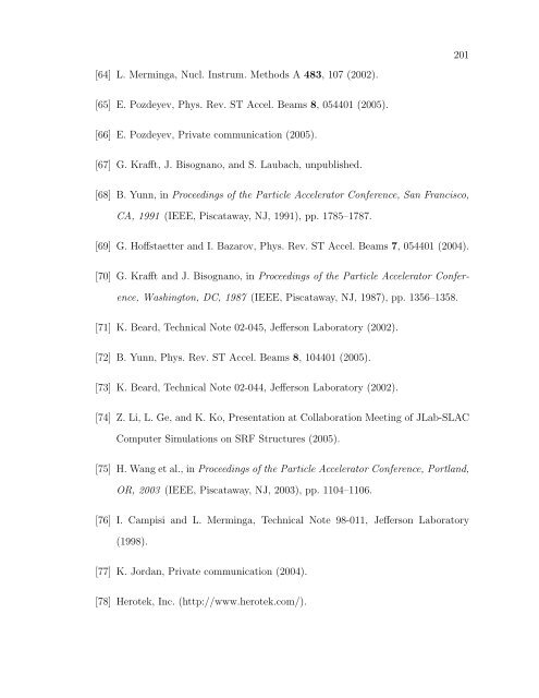 STUDIES OF ENERGY RECOVERY LINACS AT ... - CASA