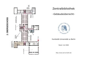 Gebäudeübersicht - Universitätsbibliothek der HU Berlin