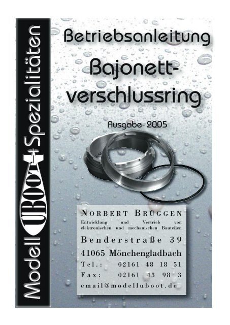 Einbauanleitung.PDF hier - Modell-Uboot-Spezialitäten