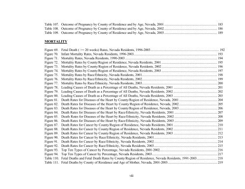 nevada vital statistics 2001-2003 - Nevada State Health Division ...