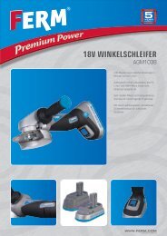 18V WINKELSCHLEIFER - FERM.com