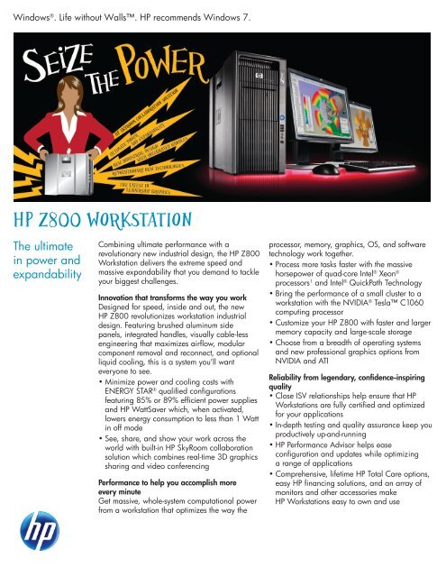 HP Z800 WORKSTATION - PC Press