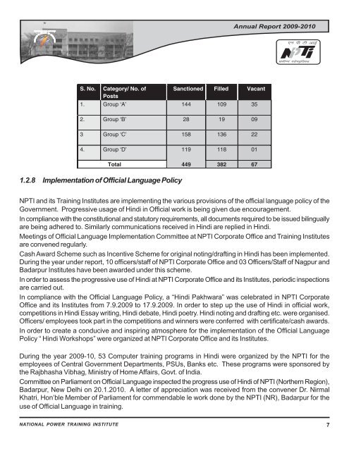 Annual Report - Ministry of Power