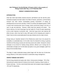 ENERGY CONSERVATION TRENDS IN INDIA - Ministry of Power