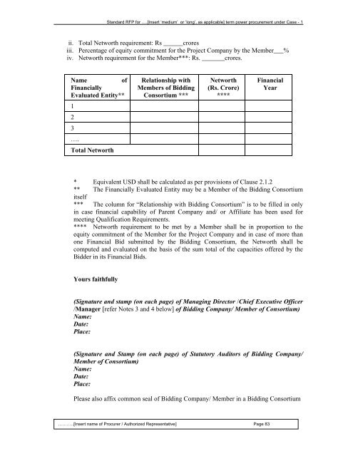 Guidelines for determination of tariff & SBD for ... - Ministry of Power