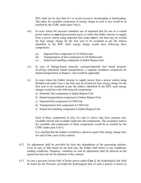 Guidelines for determination of tariff & SBD for ... - Ministry of Power