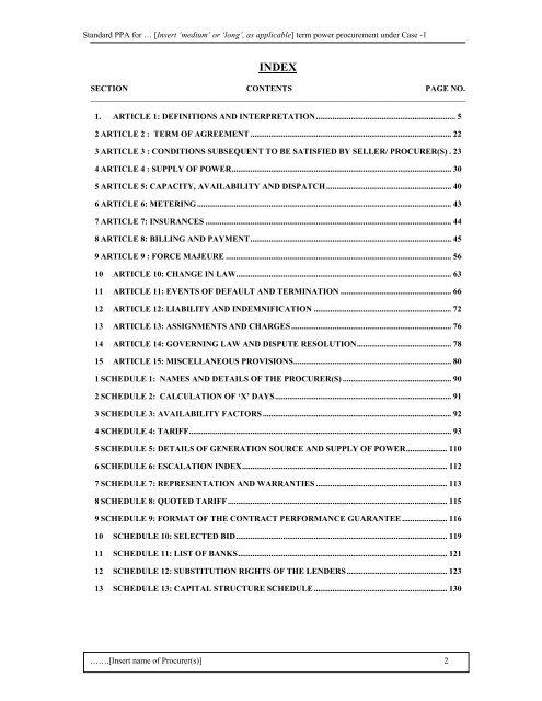 Guidelines for determination of tariff & SBD for ... - Ministry of Power