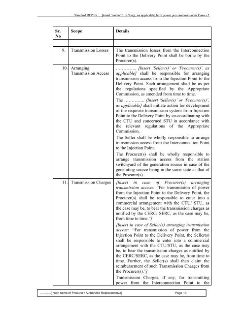 Guidelines for determination of tariff & SBD for ... - Ministry of Power