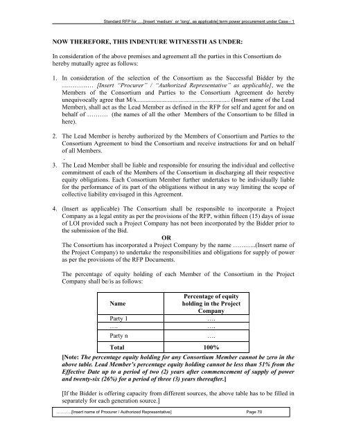 Guidelines for determination of tariff & SBD for ... - Ministry of Power