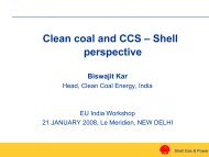 Clean coal and CCS – Shell perspective