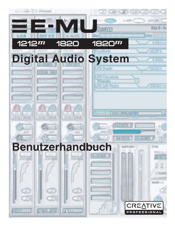 E-MU Digital Audio System Op Manual - German ... - Creative
