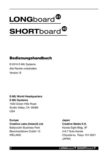 Bedienungshandbuch - Creative