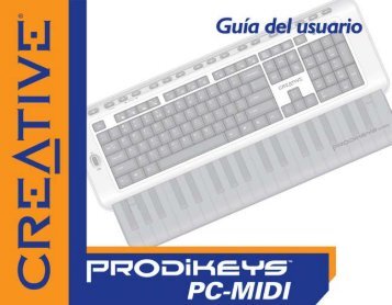 Partes del teclado Prodikeys PC- MIDI - Creative