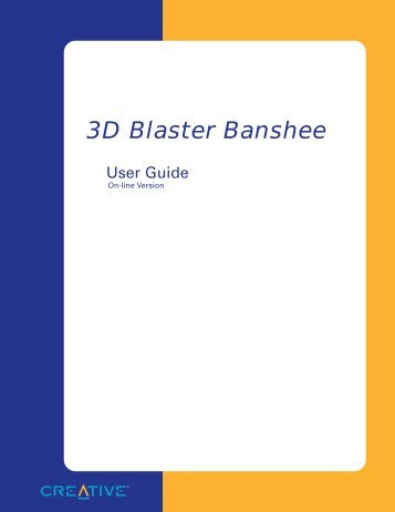 3D Blaster Banshee - Creative