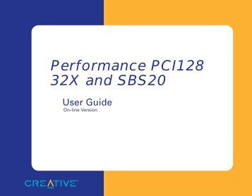 Performance PCI128 32X and SBS20 - Creative