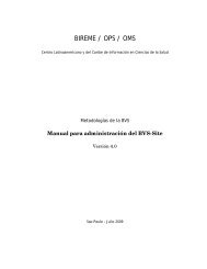 Manual BVS Site 4.0 Español - Modelo da BVS - Biblioteca Virtual ...
