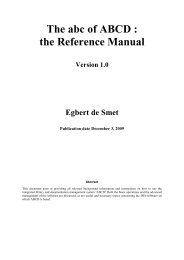The abc of ABCD : the Reference Manual - Modelo da BVS
